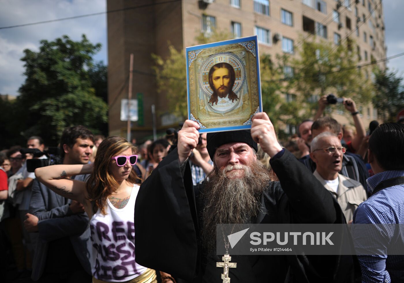 Rally in support of indictment of punk group Pussy Riot, Moscow