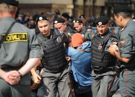 Rally in support of punk group Pussy Riot in Moscow