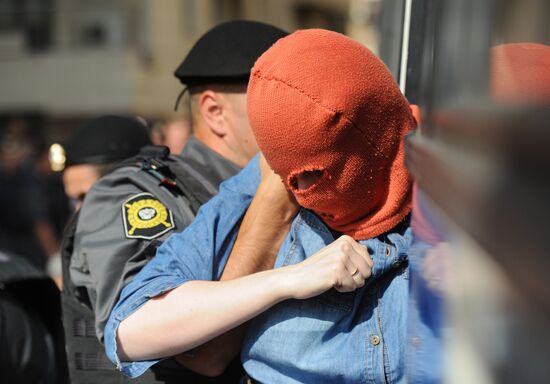 Rally in support of punk group Pussy Riot in Moscow