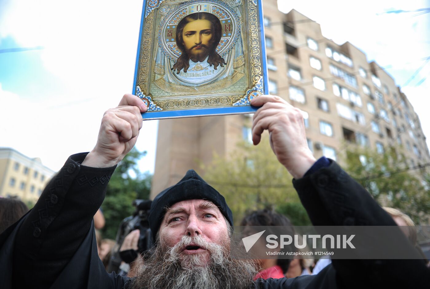 Rally in support of indictment of punk group Pussy Riot, Moscow