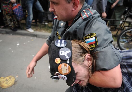 Rally in Moscow to support Pussy Riot