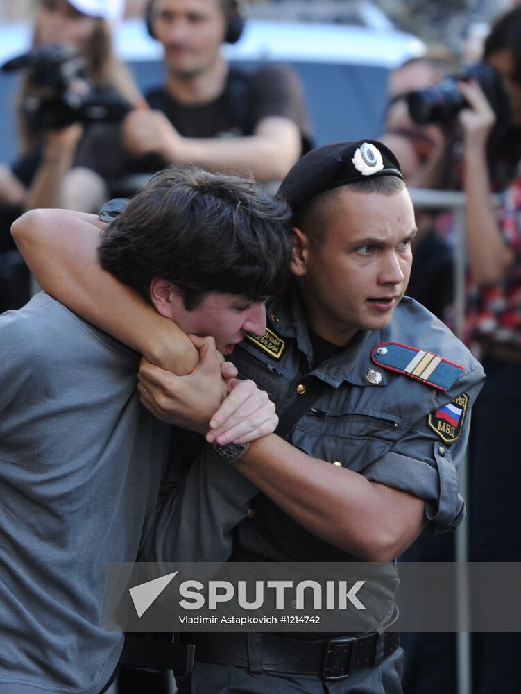 Rally in Moscow to support Pussy Riot