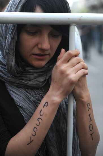 Rally in Moscow to support Pussy Riot