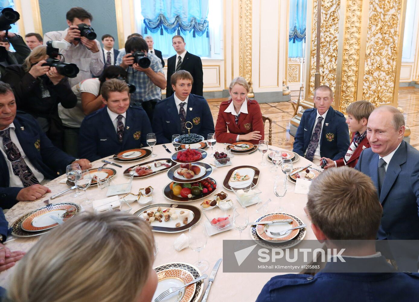 V.Putin meets with Russian Paralympic team in Kremlin