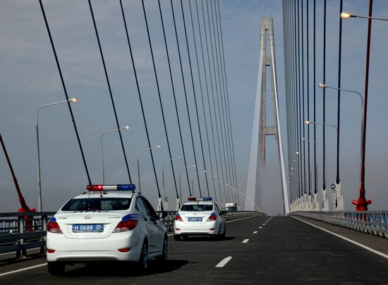 Vladivostok traffic police readies for APEC Leaders' Week