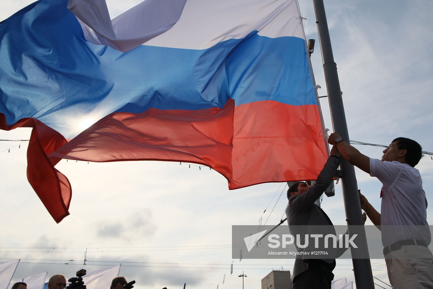 Russian Flag Day celebrated