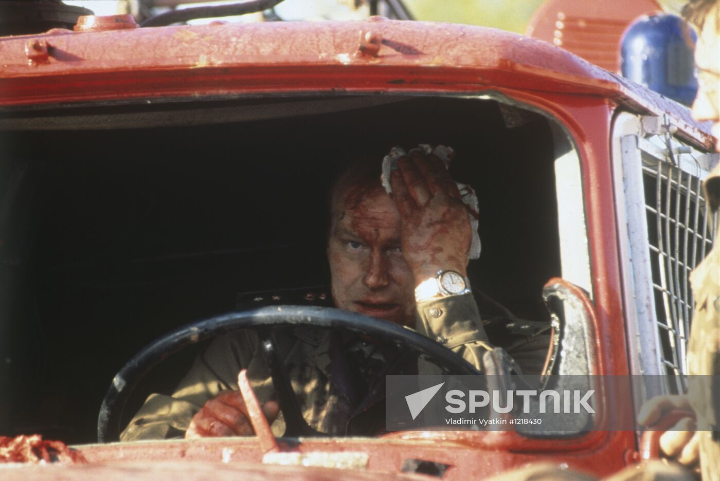 Injured person during the October coup attempt