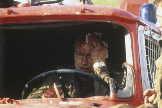 Injured person during the October coup attempt