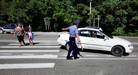 Action "Child - the main passenger" held in Vladivostok