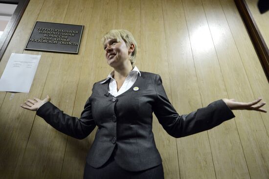 Yevgeniya Chirikova submits documents to run for Khimki mayor