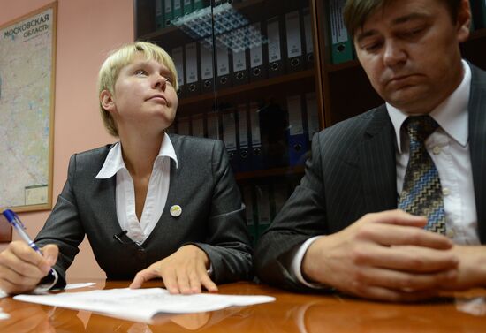 Yevgeniya Chirikova submits documents to run for Khimki mayor