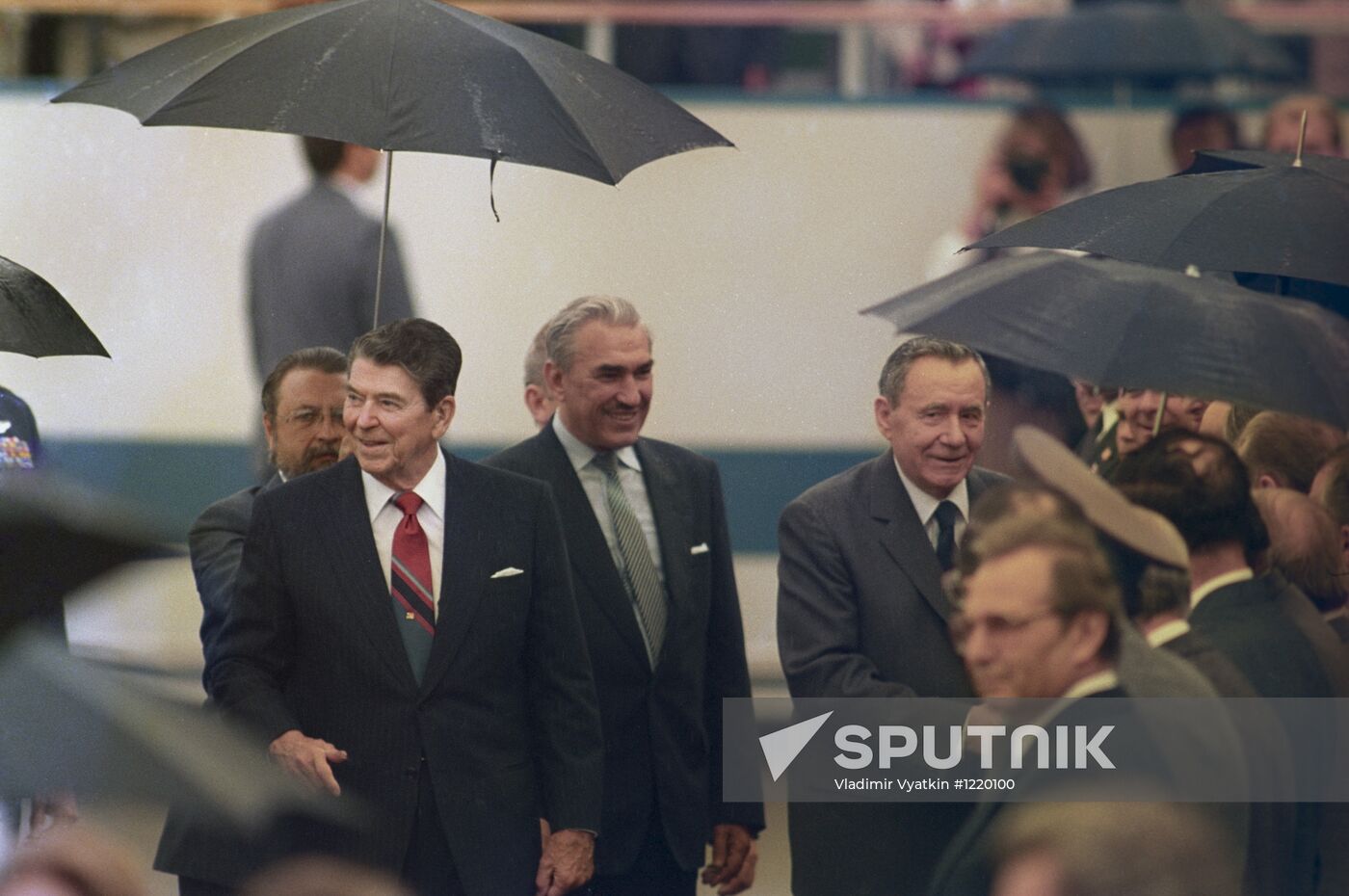 Andrei Gromyko and Ronald Reagan