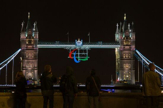 Preparations for opening the XIV Paralympic Games 2012 in London