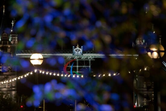 Preparations for opening the XIV Paralympic Games 2012 in London