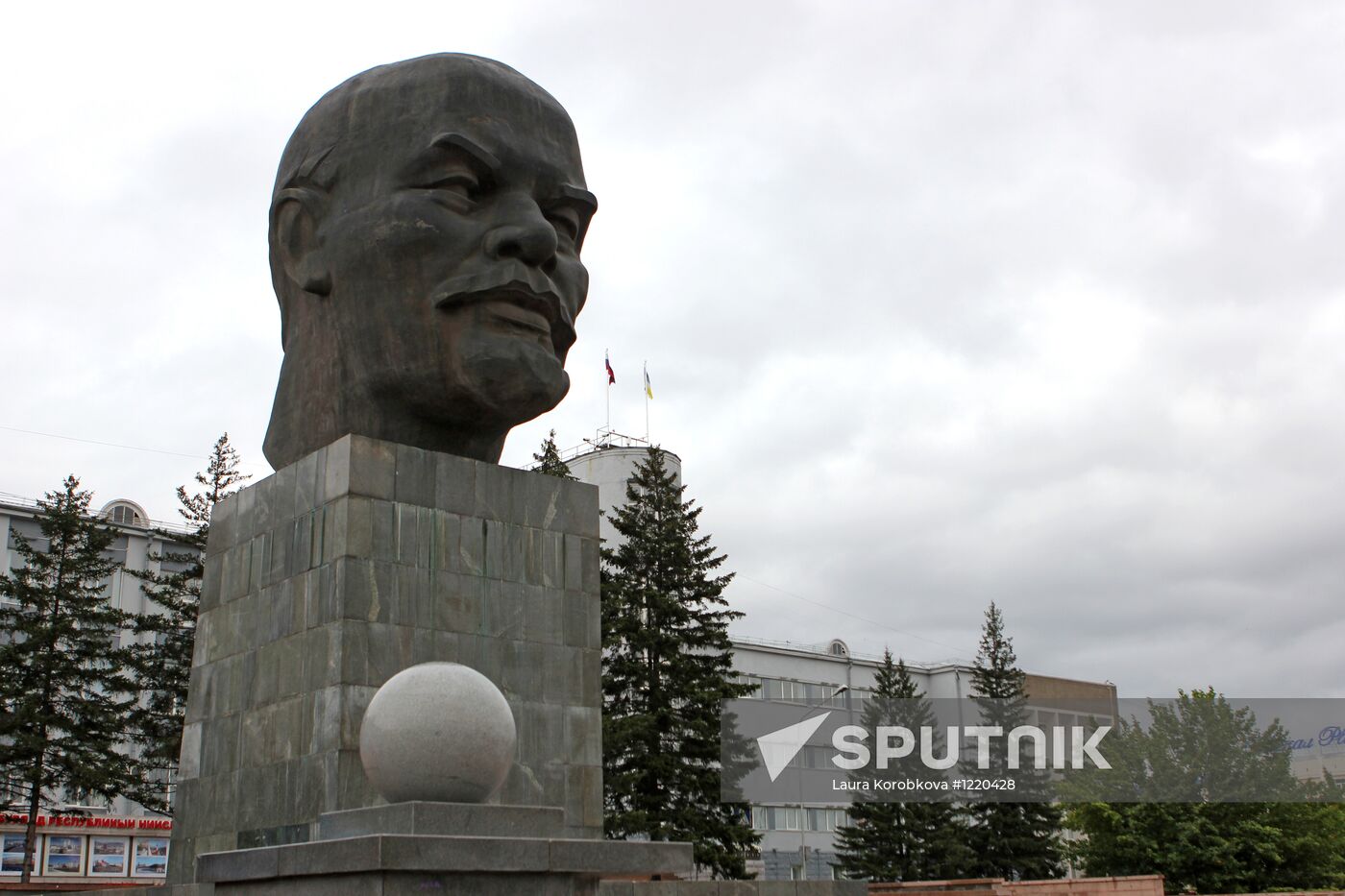 Monument to Vladimir Lenin in Ulan-Ude