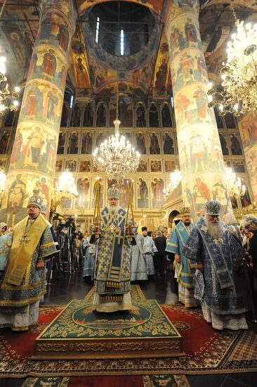 Patriarch conducts divine liturgy on Assumption of the Virgin