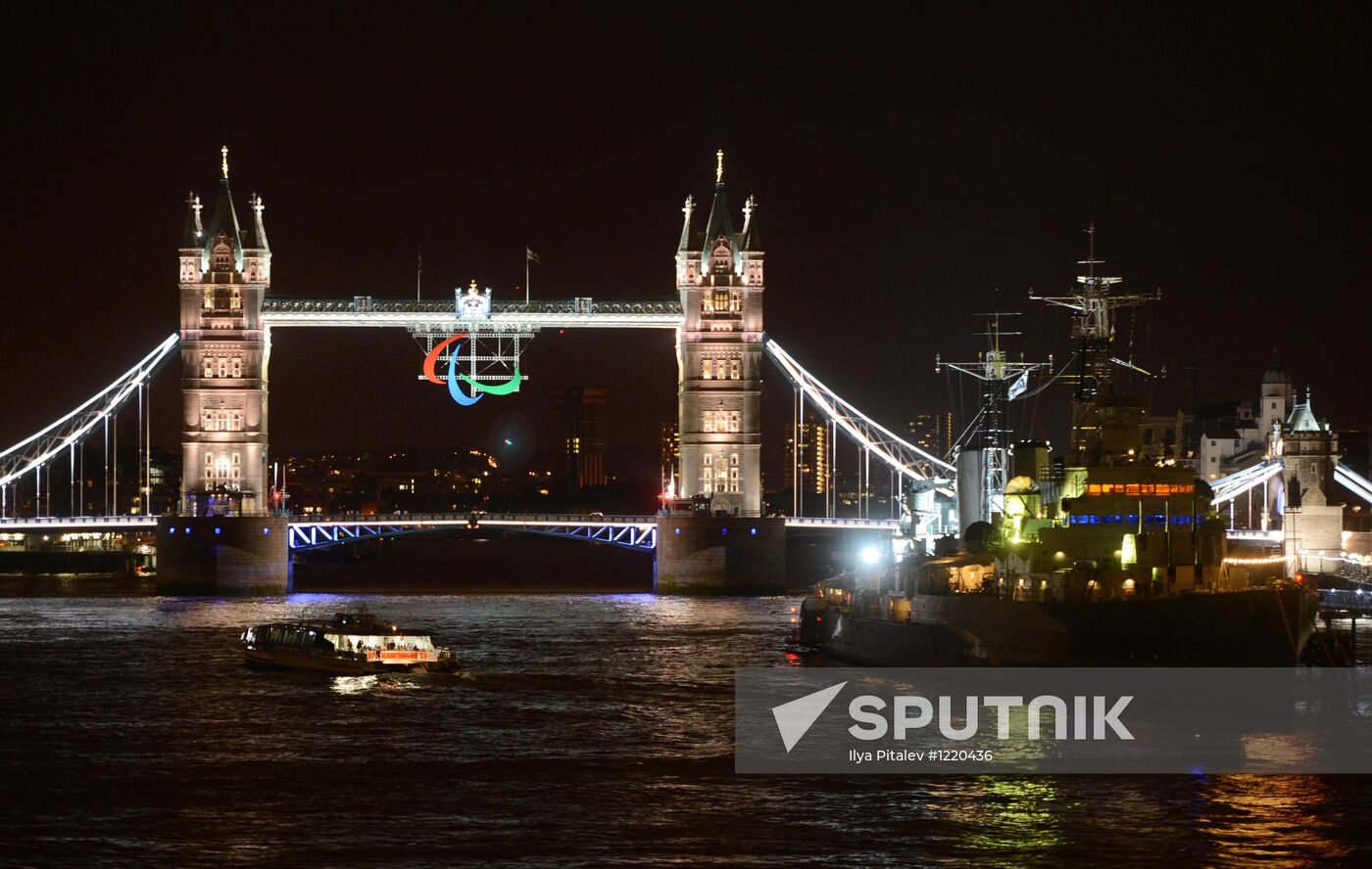 Preparations for opening the XIV Paralympic Games 2012 in London