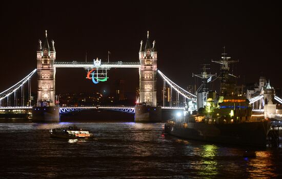 Preparations for opening the XIV Paralympic Games 2012 in London