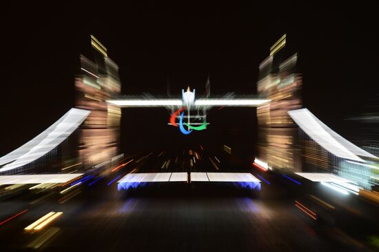 Preparations for opening the XIV Paralympic Games 2012 in London