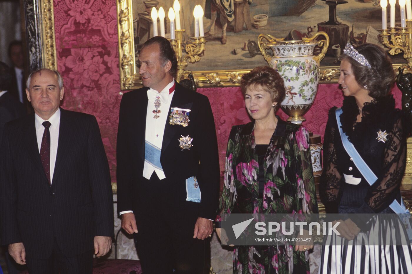 USSR President Mikhail Gorbachev visits Spain