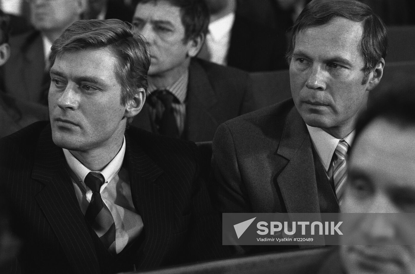 Actors Boris Scherbakov and Vladimir Gostyukhin