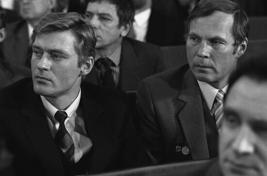 Actors Boris Scherbakov and Vladimir Gostyukhin