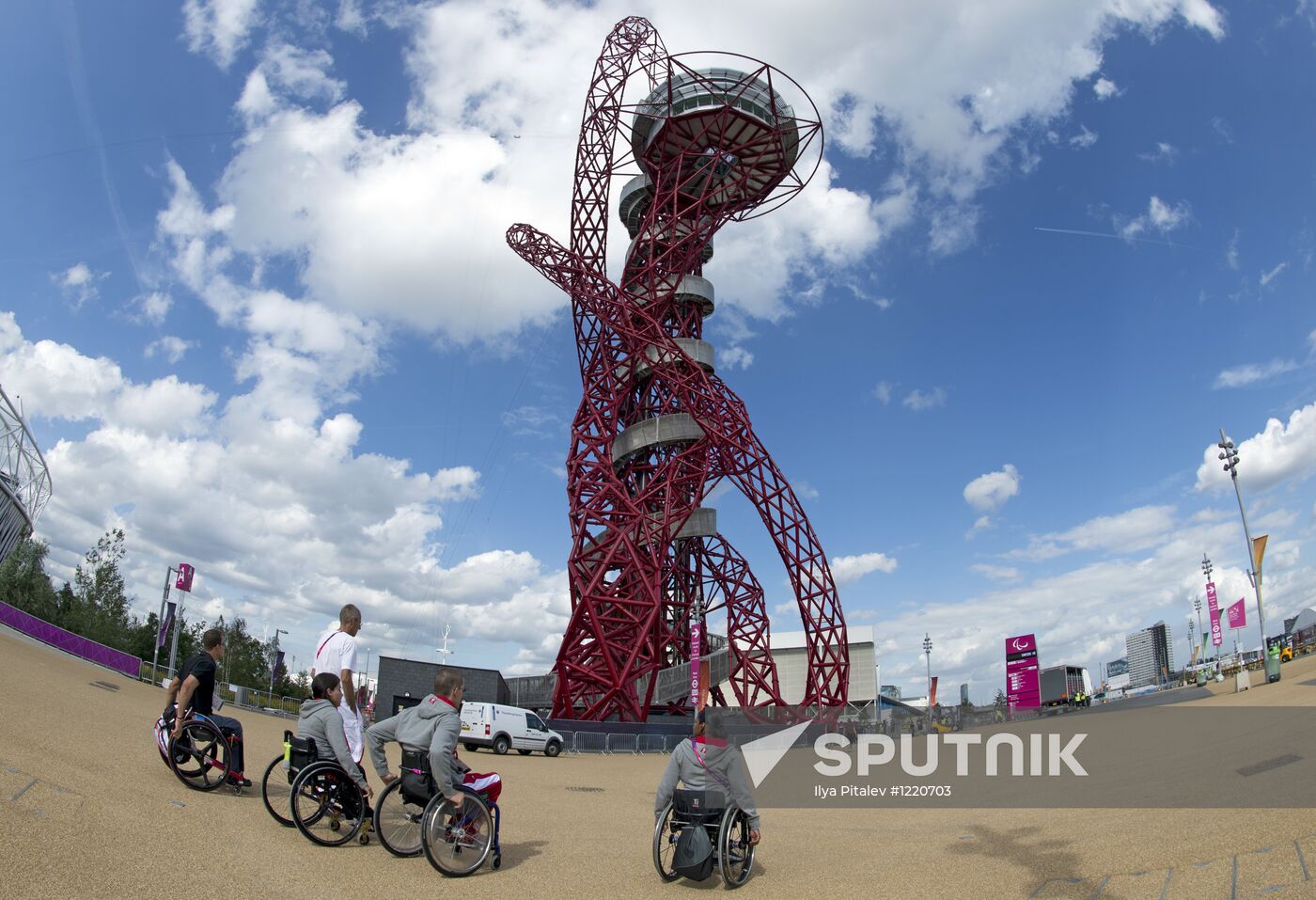Preparations for opening the XIV Paralympic Games 2012 in London