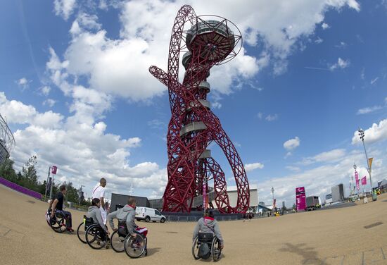 Preparations for opening the XIV Paralympic Games 2012 in London