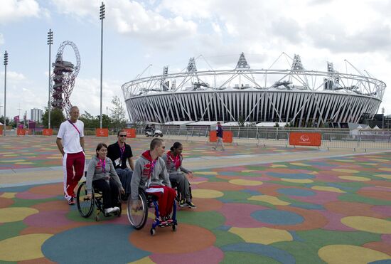 Preparations for opening the XIV Paralympic Games 2012 in London