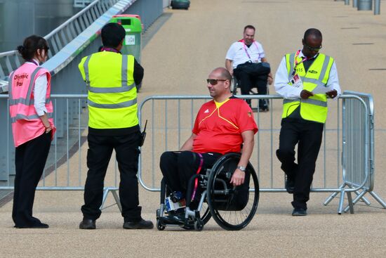 Preparations for opening the XIV Paralympic Games 2012 in London