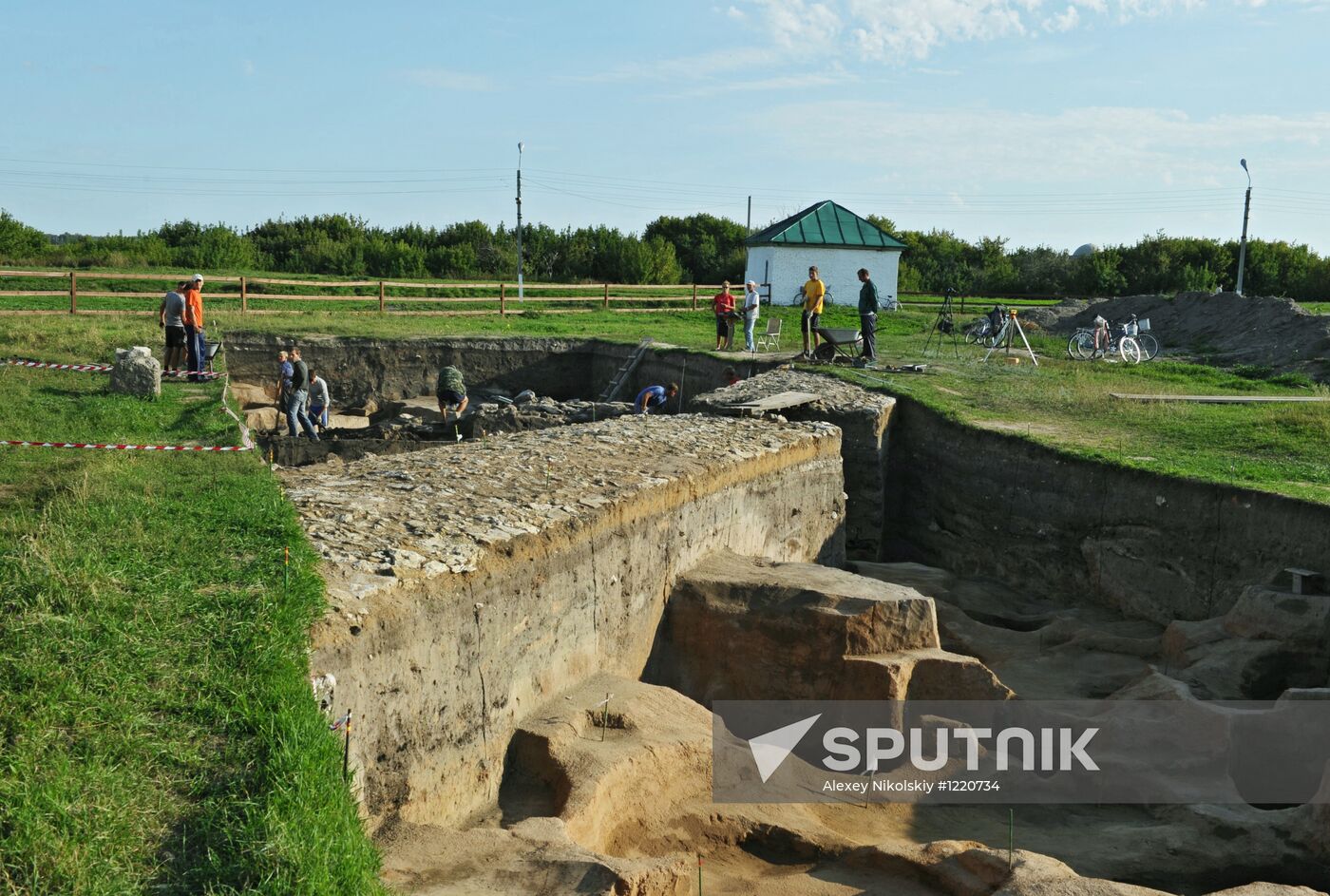 Archaeological excavations in ancient city of Bolgar, Tatarstan