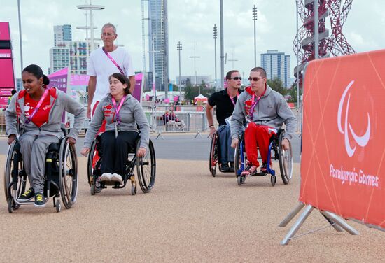 Preparations for opening the XIV Paralympic Games 2012 in London