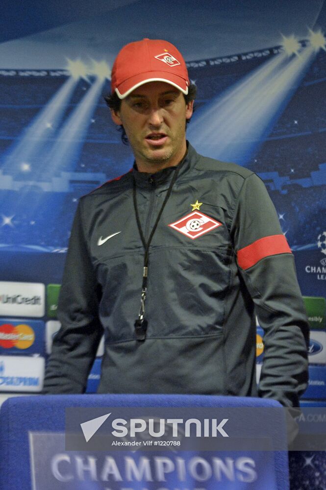 Press conference by head coach of FC Spartak Unai Emery