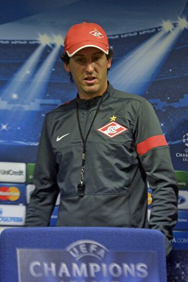 Press conference by head coach of FC Spartak Unai Emery