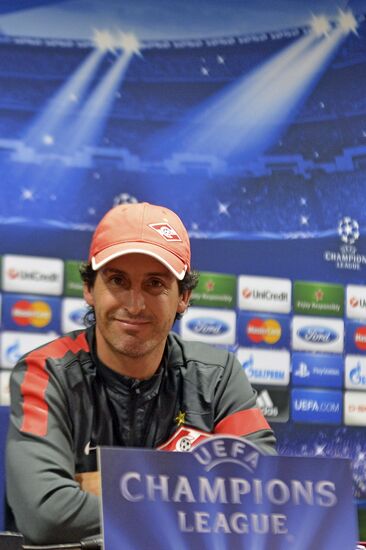Press conference by head coach of FC Spartak Unai Emery
