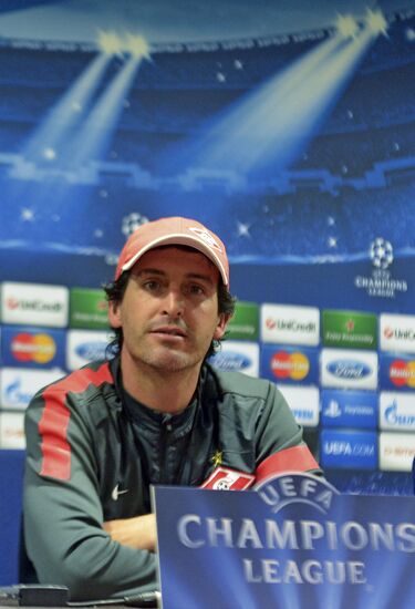 Press conference by head coach of FC Spartak Unai Emery