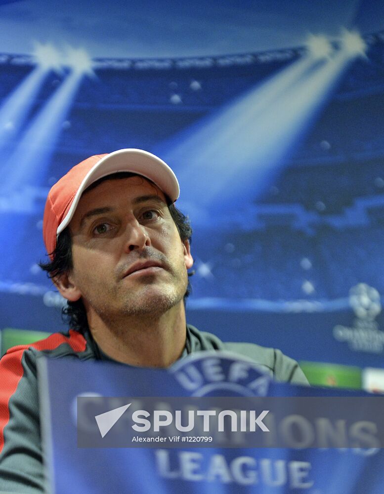 Press conference by head coach of FC Spartak Unai Emery