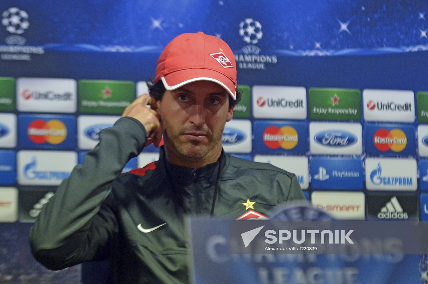 Press conference by head coach of FC Spartak Unai Emery