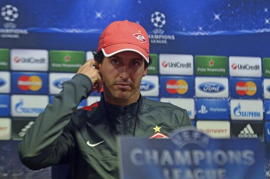 Press conference by head coach of FC Spartak Unai Emery