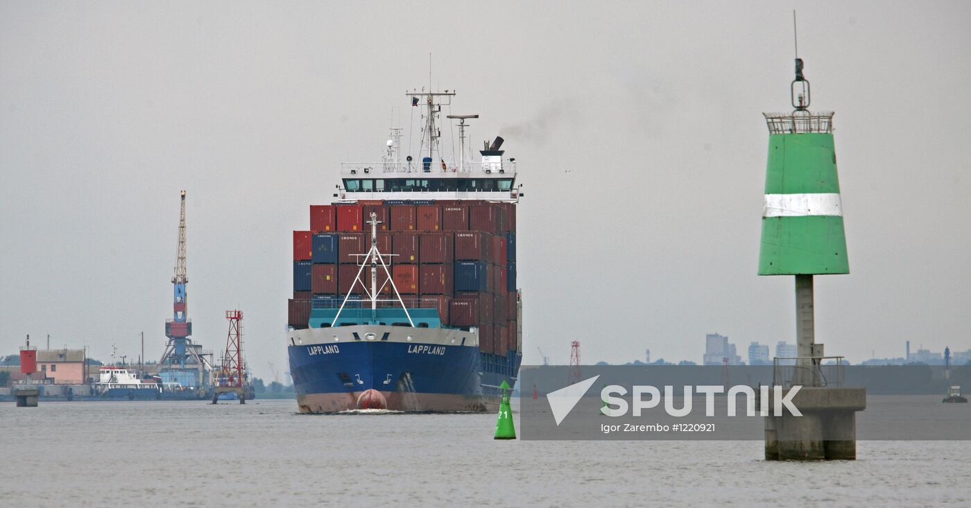 Container terminal of Kaliningrad Sea Port