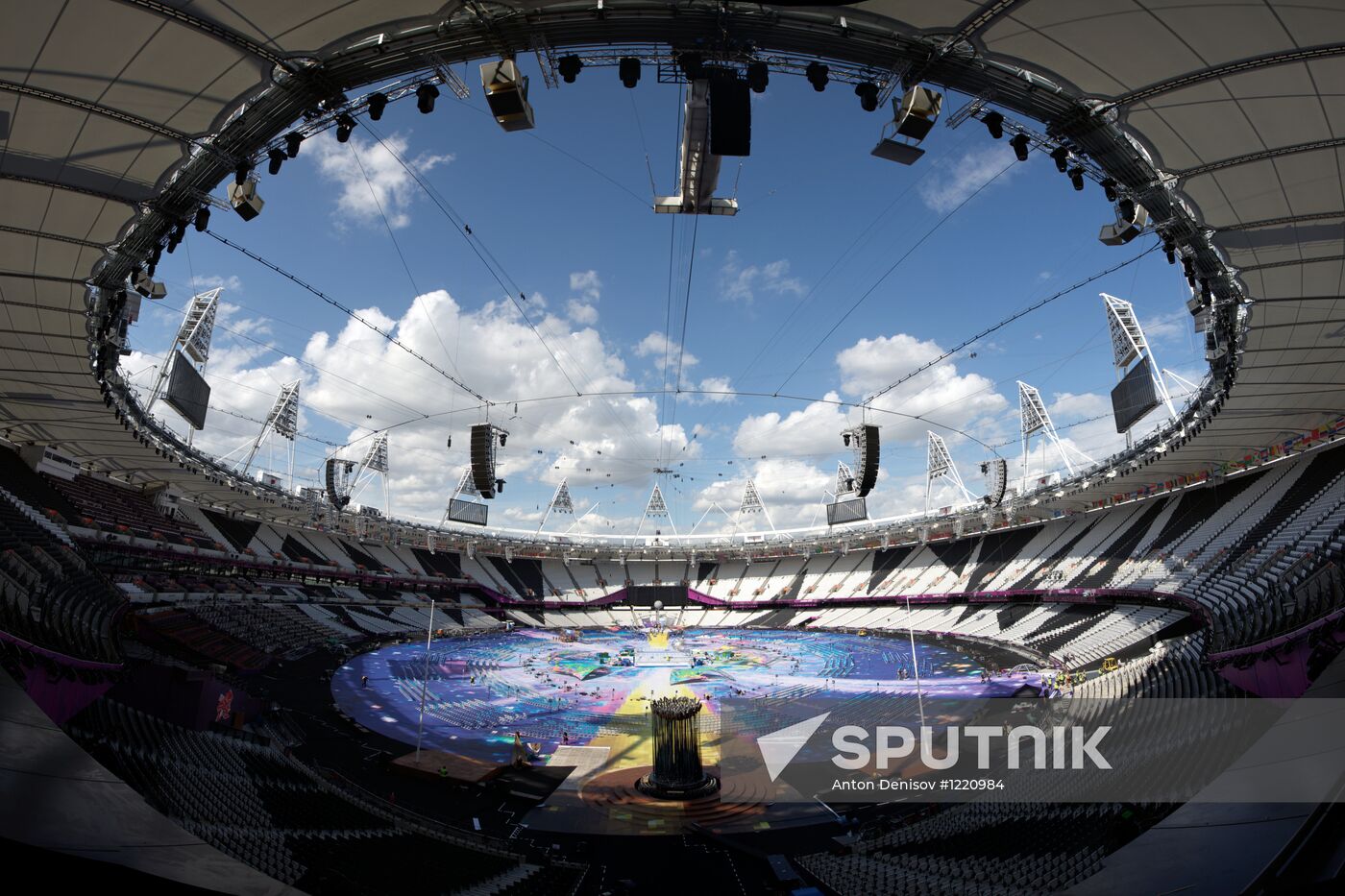 Preparations for opening the XIV Paralympic Games 2012 in London