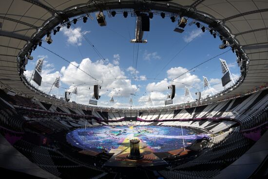 Preparations for opening the XIV Paralympic Games 2012 in London