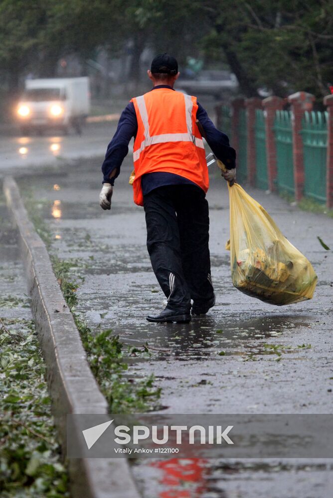 Typhoon Bolaven in Primorye Territory