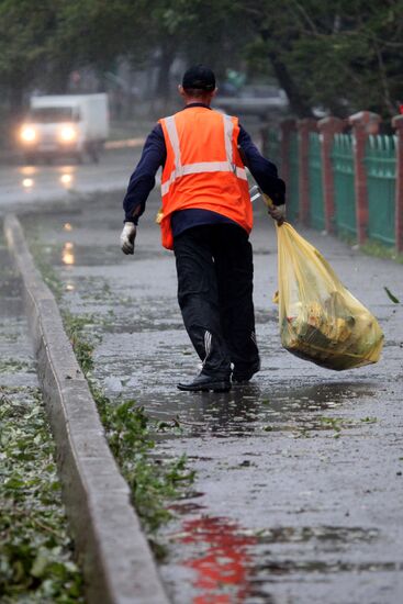 Typhoon Bolaven in Primorye Territory