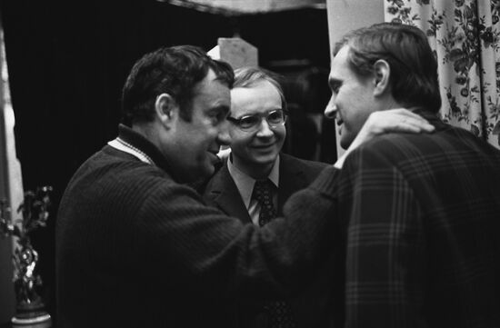 Eldar Ryazanov, Andrei Myagkov and Oleg Basilashvili