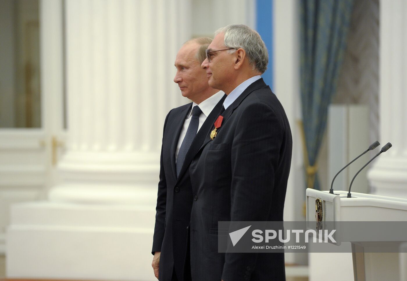 Russian President Putin presents state prizes in the Kremlin