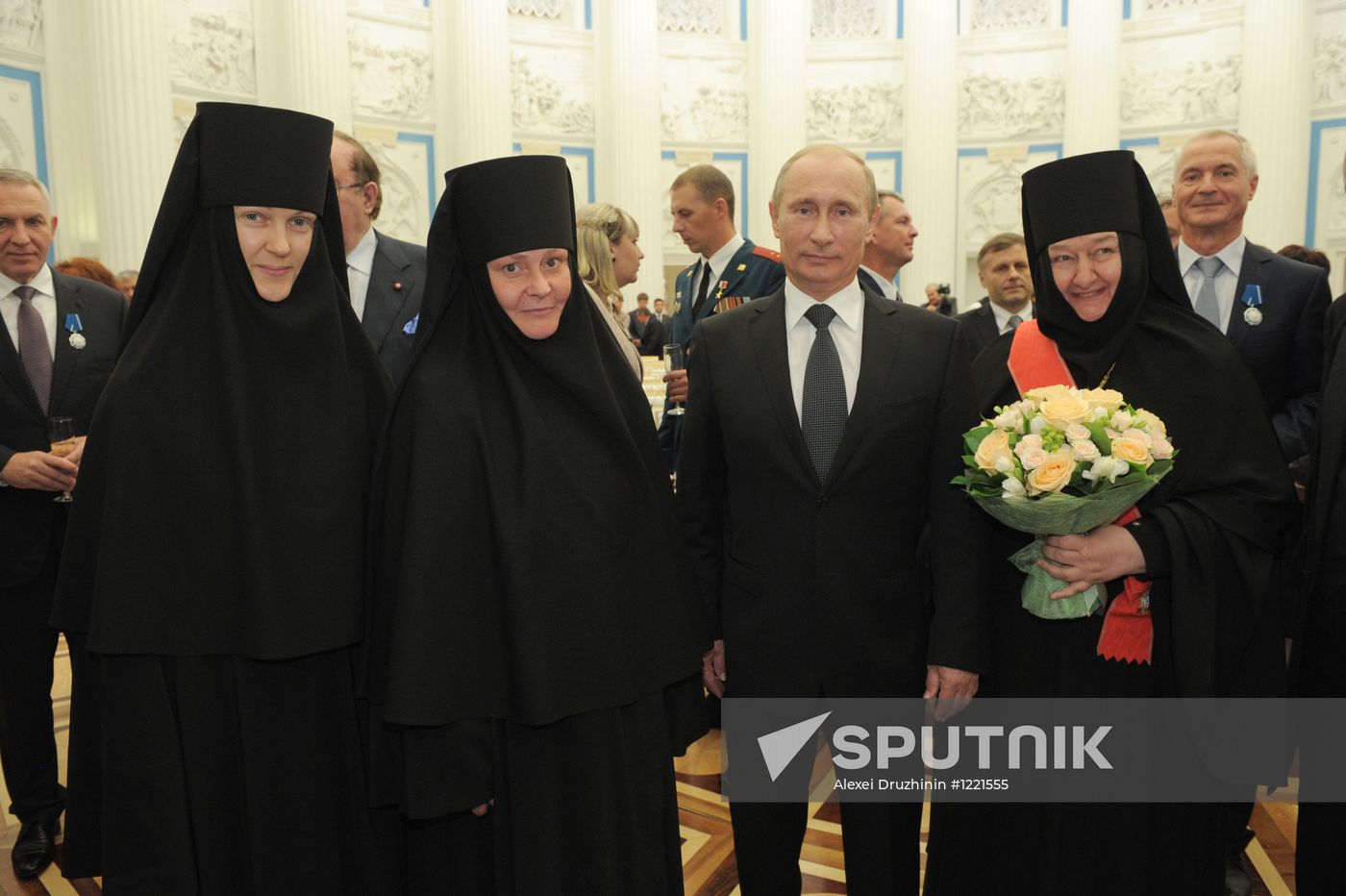 Russian President Putin presents state prizes in the Kremlin