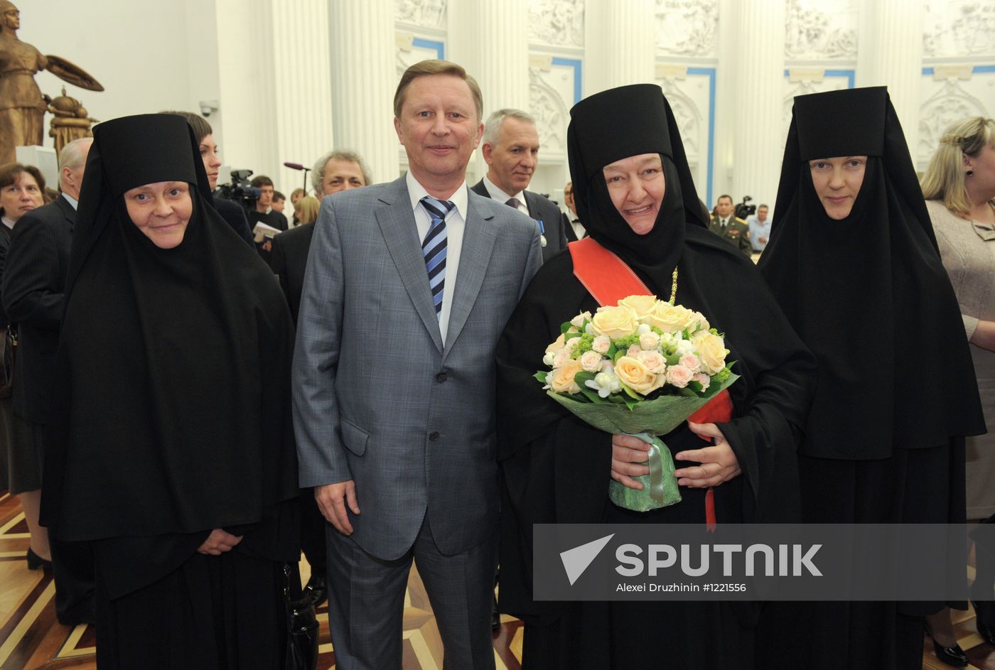 Russian President Putin presents state prizes in the Kremlin