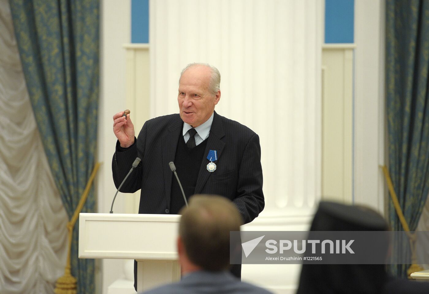 Russian President Putin presents state prizes in the Kremlin