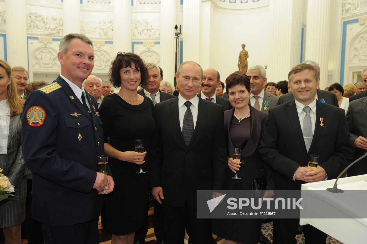 President Vladimir Putin presents state awards in the Kremlin